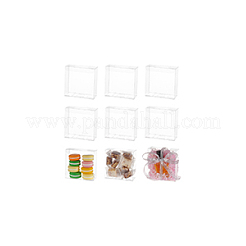 正方形 PVC 収納ギフトボックス  ギフト包装ケース  透明  11x5x11cm&nbsp;CON-WH0095-105