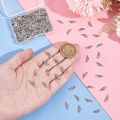 チベット風アロイペンダント200個  ウイング  カドミウムフリー＆鉛フリー  アンティークシルバー  13x5x1.5mm  穴：1mm&nbsp;TIBEP-UN0001-12