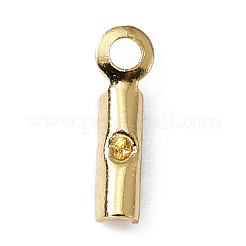 316サージカルステンレススチール折りたたみ式クリンプエンド  18KGP本金メッキ  8.5x2.5x1.5mm  穴：1.2mm  内径：1.3mm&nbsp;FIND-WH0045-45A