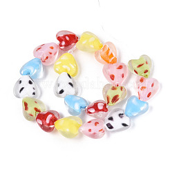 Handmade Lampwork Beads Strands&nbsp;LAMP-N036-09A