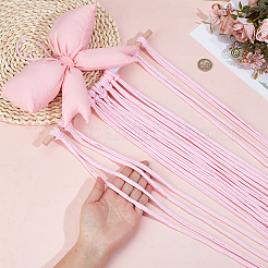 Polyester Bowknot Wooden Hairpin Hair Clip Hanging Holder Storage Organizer&nbsp;AJEW-WH0596-837