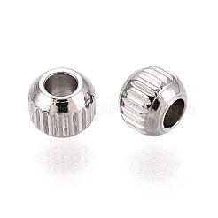 Tarnish Resistant 304 Stainless Steel Spacer Beads&nbsp;STAS-T034-4mm-01
