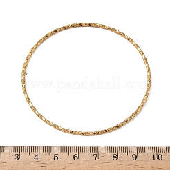 女性用304ステンレススチールバングル7個  ツイスト  イオンプレーティング（ip）  ゴールドカラー  0.2cm  内径：2-1/2~2-5/8インチ（6.5~6.6cm）&nbsp;BJEW-C132-04G