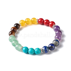 7 Chakra Reiki Yoga Bracelet for Girl Women&nbsp;BJEW-TA00020