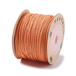 ポリエステルツイストコード  ラウンド  DIYのジュエリーには  砂茶色  1mm  約49.21ヤード（45m）/ロール&nbsp;OCOR-G015-01A-03