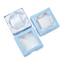 厚紙のブレスレットボックス  ブレスレット＆バングル  正方形  ミックスカラー  9x9x2cm&nbsp;X-CBOX-D004-1
