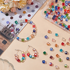 15 Colors Electroplate Glass Beads&nbsp;EGLA-WR0001-04A