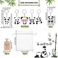 PVC Plastic Panda Keychain&nbsp;KEYC-OC0001-04