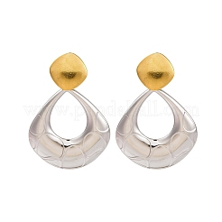 304 Stainless Steel Dangle Stud Earrings&nbsp;EJEW-K296-02GP-06
