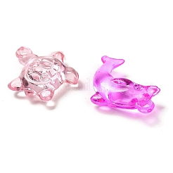 透明なアクリルパーツ  動物  混合図形  23~27x15.5~24x8~8.5mm  穴：2.2~2.7mm  約：370個/ 500 G&nbsp;OACR-Z016-24