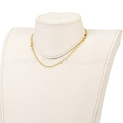 真鍮製ペンダントネックレス  カーブチェーンとカニカン付き  スター  ゴールドカラー  13.97インチ（35.5cm）&nbsp;NJEW-JN03109-02