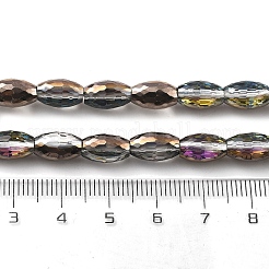 Electroplate Transparent Glass Beads Strands&nbsp;EGLA-M032-02A-FR