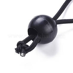 ボールバンジー  コードを結ぶ  タープ用  キャノピーシェルター  壁パイプ  ブラック  155x3.5mm  ボール：27x24mm&nbsp;LS-OCOR-WH0052-32B-01