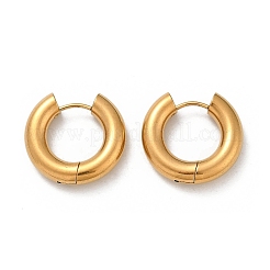 202 Stainless Steel Polishing Hoop Earrings&nbsp;EJEW-M106-02G-03