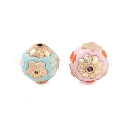 Alloy with Resin with Glass Handmade Indonesia Beads&nbsp;FIND-Q106-50