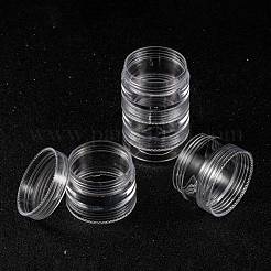 プラスチックビーズ収納ケース  ラウンド  5バイアル  直径約3.9 CM  高さ10.2センチ  容量：10ml（0.34液量オンス）&nbsp;C078Y
