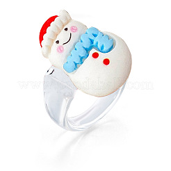 Christmas Cartoon Resin Finger Rings&nbsp;WG579E9-03