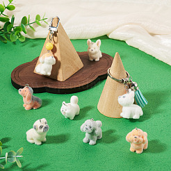 Resin Flocking Dog Pendants&nbsp;RESI-TAC0012-21