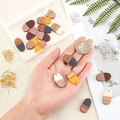 DIY Walnut Wooden Dangle Earring Making Kits&nbsp;DIY-OC0006-83