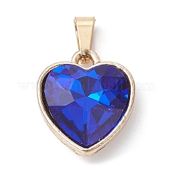 4Pcs 4 Colors Faceted Glass Pendant&nbsp;PALLOY-JF02342