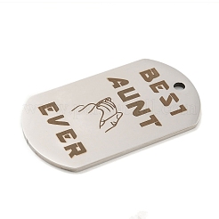 Non-Tarnish 201 Stainless Steel Pendants&nbsp;STAS-L079-17P