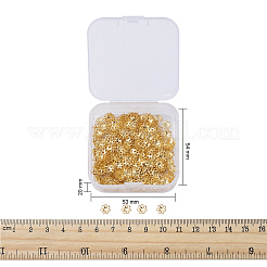 マルチペタル鉄ビーズキャップ  花  ゴールドカラー  6x1mm  穴：1mm  500個/箱&nbsp;IFIN-YW0001-12G