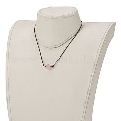 Natural Rose Quartz Beaded Necklaces&nbsp;NJEW-JN03099-03