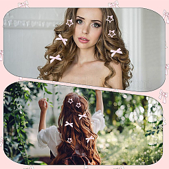 15Pcs Star Iron Snap Hair Clips&nbsp;OHAR-CP0001-23