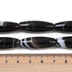 Natural Striped Agate/Banded Agate Beads Strands&nbsp;G-S280-10F