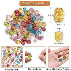 100Pcs Transparent Glass Beads Strands&nbsp;GLAA-CJ0002-10