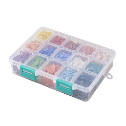 15 Colors Pearlized Plated Handmade Porcelain Cabochons&nbsp;PORC-JP0001-02