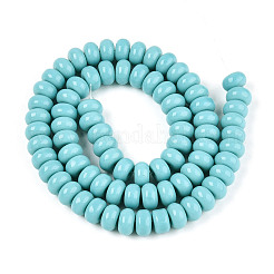 Opaque Spray Painted Glass Beads&nbsp;X-GLAA-ZX008-8mm-18R