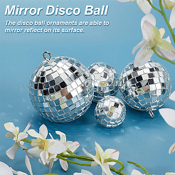 Mirror Ball Reflective Ball Pendants&nbsp;DIY-WH0570-26
