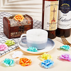 36Pcs 12 Colors Silk Rose Flower&nbsp;AJEW-GF0007-01