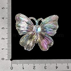 クリア樹脂カボション  蝶  クリアAB  36.5x40.5x14mm&nbsp;LS-RE-CBADCDD-08B