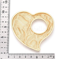 合金ビッグサイズペンダントトップ  ハートチャーム  マットゴールドカラー  76x78.5x7.5mm  穴：28.5mm&nbsp;PALLOY-N179-88MG