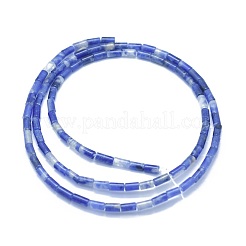 天然石ソーダライトビーズ連売り  コラム  4~5x2~2.5mm  穴：0.6~0.8mm  約90~102個/連  15.3~15.7インチ（39~40cm）&nbsp;G-F631-B09