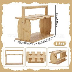 6 Grids Wood Wine Glass Rack&nbsp;ODIS-WH0030-115