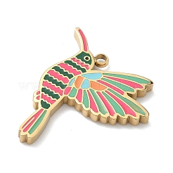 304 Stainless Steel Enamel Pendants&nbsp;STAS-G374-01G-08