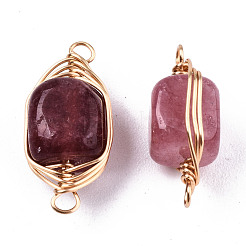 Natural Agate Links Connectors&nbsp;G-T131-99D