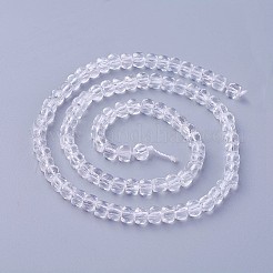 Grade A Natural Quartz Crystal Beads Strands&nbsp;G-F619-34