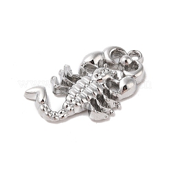 合金ペンダント  サソリチャーム  プラチナ  37.5x24x5mm  穴：3mm&nbsp;FIND-M021-10P