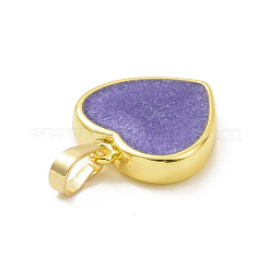 Real 18K Gold Plated Eco-friendly Rack Plating Brass Enamel Pendants&nbsp;KK-F843-06G-05