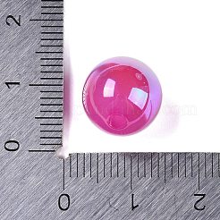 レインボー虹色メッキアクリルビーズ  ラウンド  ミディアム蘭  11.5mm  穴：2mm&nbsp;LS-FIND-B077-01E