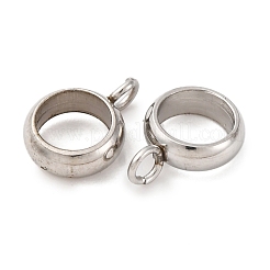 304ステンレス鋼チューブベイル  ステンレス鋼色  9.5x7x3mm  穴：2mm&nbsp;STAS-D371-01P