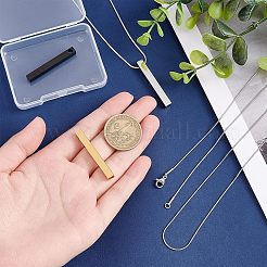 DIY Rectangle Pendant Necklace Making Kits&nbsp;DIY-UN0003-52