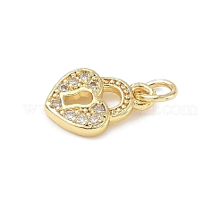 Brass Micro Pave Cubic Zirconia Pendants&nbsp;ZIRC-I356-38G