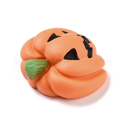 カボチャ不透明樹脂カボション  ハロウィン用  オレンジ  18x20x8mm&nbsp;RESI-F031-05