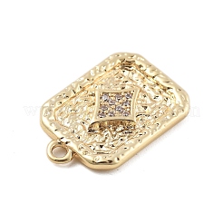 Brass Micro Pave Cubic Zirconia Pendants&nbsp;LS-KK-D283-30G-04
