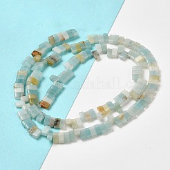 天然フラワーアマゾナイトビーズ連売り  2穴  長方形  2.5~3x5x2.5mm  穴：0.8mm  約138~140個/連  15.28''~15.31''（38.8~38.9センチメートル）&nbsp;G-Z045-A04-01